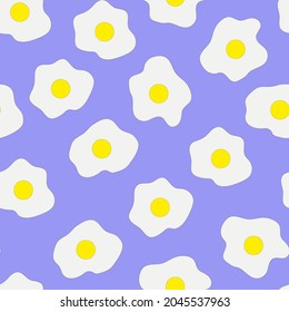 vector print scrambled eggs. seamless print of scrambled eggs for clothing or print