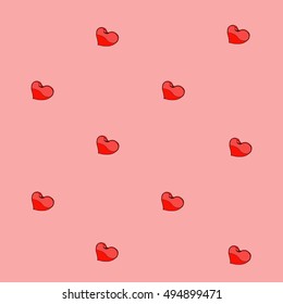 vector print seamless heart/valentine's day symbol