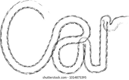 Vector Print Textured Tire Track . Wheel Design Element .Car thread silhouette . Skid Marks