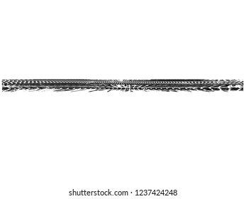 Vector Print Textured Tire Track . Design Element .Bike thread silhouette