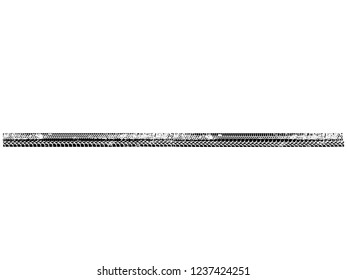 Vector Print Textured Tire Track . Design Element .Bike thread silhouette