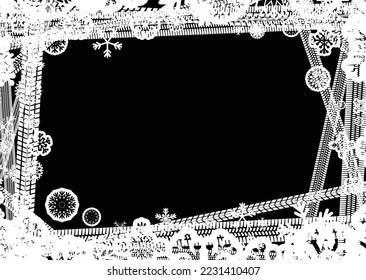 Vector Print Textured Tire Track banner. Design Element . Car tread silhouette . Mud splash grunge texture. Drift show
