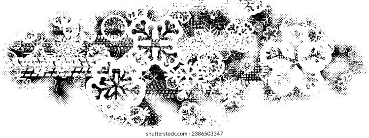 Vector Print Textured Tire Track banner. Design Element . Car tread silhouette . Mud splash grunge texture. Drift show