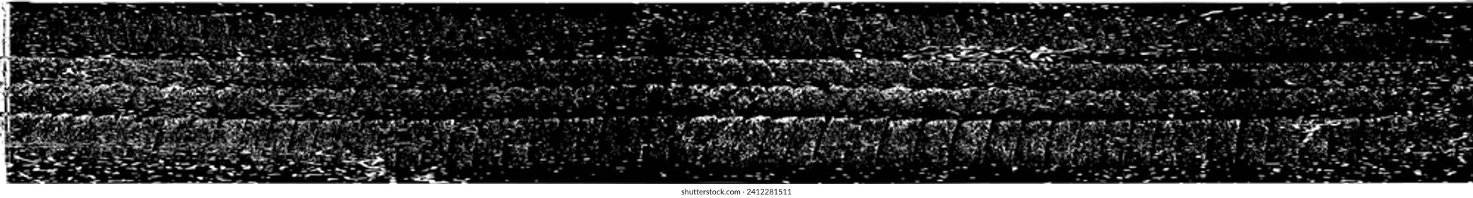 Vector Print Textured Tire Track . Design Element . Car tread silhouette . Mud splash grunge texture