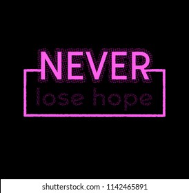 Vector print is for t-shirt. Design graphic typography for screen-printing press. Stylized word and slogan,  illustration artistic art . For textile  denim and knit clothes in fashion.