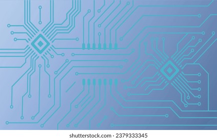 vector of printed circuit board or pcb suitable for tecnology background element and wallpaper