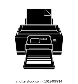vector printer icon