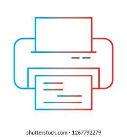 Vector printer icon
