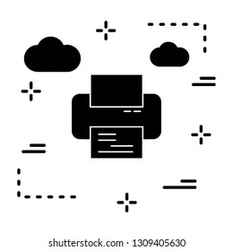 Vector printer icon
