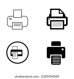 vector printer icon set, Printer vector icons set. Illustration.eps