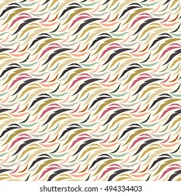 Vector printing on fabric, clothes. hand painted ethnic floral pattern, leaves, circles, swirls. Seamless abstract flowers. decorative elements for design. EPS 10