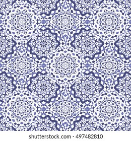Vector printing on fabric, clothes. hand painted ethnic floral pattern mandala, leaves, circles, swirls. Seamless abstract flowers. decorative elements for design. EPS 10