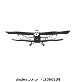  vector of private plane Black And White