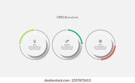 Diseño colorido de la plantilla de infografía de procesos de vectores