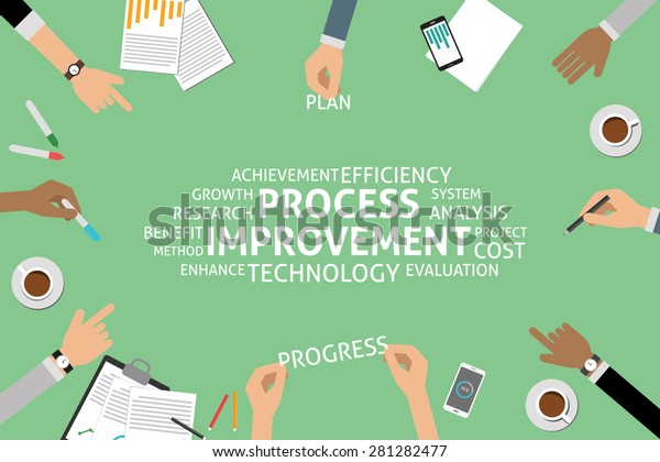 Improved Process Vector Vector Process Improvement Concepttemplate Stock Vector (Royalty Free ...