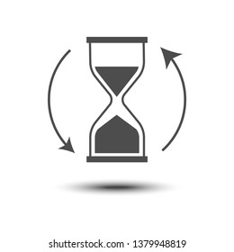 Vector process loading monochrome icon isolated 