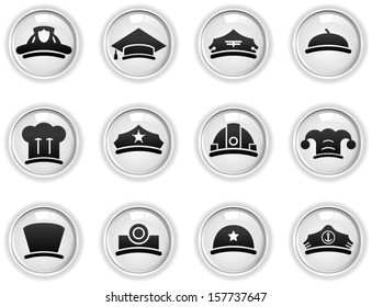 vector profession icons set - Separate layers for easy editing