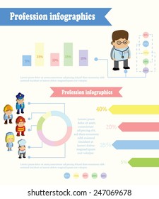 Vector profession  Infographic