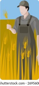 Vector profession series. Farmer. Check my portfolio for much more of this series as well as thousands of similar and other great vector items.