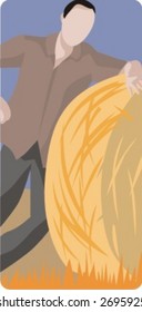 Vector profession series. Farmer. Check my portfolio for much more of this series as well as thousands of similar and other great vector items.