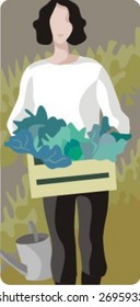 Vector profession series. Farmer. Check my portfolio for much more of this series as well as thousands of similar and other great vector items.