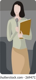 Vector profession series. Journalist. Check my portfolio for much more of this series as well as thousands of similar and other great vector items.