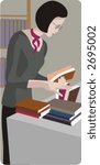 Vector profession series. Librarian. Check my portfolio for much more of this series as well as thousands of similar and other great vector items.