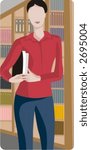 Vector profession series. Librarian. Check my portfolio for much more of this series as well as thousands of similar and other great vector items.