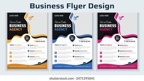 Vector Professional a4 flyer template, modern template, and modern design, perfect for creative professional business 