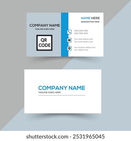 Vector professional business card design template