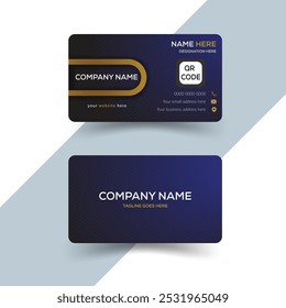 Vector professional business card design template