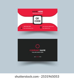 Vector professional business card design template