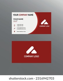 Vector professional business card template design.