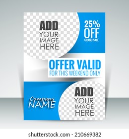 Vector Professional Business Flyer Template Can Be Use For Publishing, Print And Presentation.