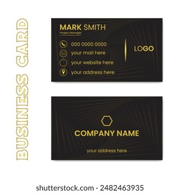 Vector professional creative business card template design.