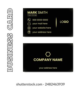 Vector professional creative business card template design.