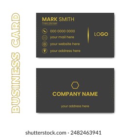 Vector professional creative business card template design.