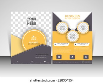 Vector Professional Flyer, Business Brochure Template.
