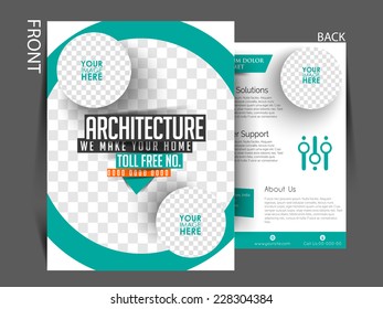 Vector Professional flyer, business brochure template.