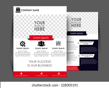 Vector Professional Flyer, Business Brochure Template.