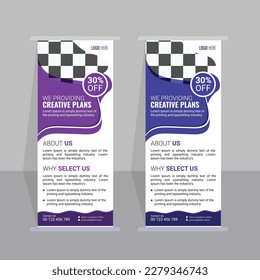 vector professional Modern business rack card or dl flyer templates
