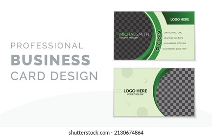 Vector Professional Modern Creative and Clean Business Card Template Design