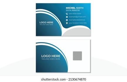 Vector Professional Modern Creative and Clean Business Card Template Design