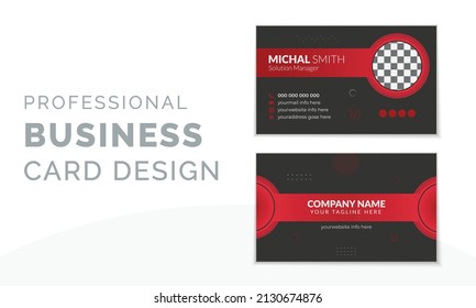 Vector Professional Modern Creative and Clean Business Card Template Design