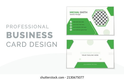 Vector Professional Modern Creative and Clean Business Card Template Design