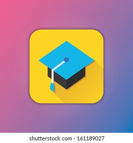 Vector Professor Hat Icon