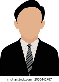 Vector Profile Business Male Icon Student Doctoral Bachelor Master Associate Student School