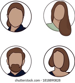 vector profile picture maker design