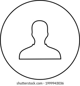 Símbolo de perfil de vector para su negocio.