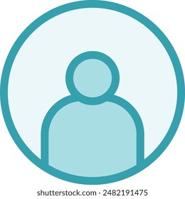 Vector profile user icon placeholder for social media
